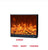 Fireplace core simulation flame embedded electronic fireplace false fire decorative cabinet heater home electronic fireplace