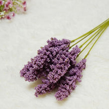 6Pcs/Pack Artificial Vanilla Mini Foam Berry Spike Artificial Flowers Bouquet for Home Plant Wall Decoration Cereals Plant Heap