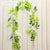 2M Wisteria Artificial Flowers Vine Garland Wedding Arch Decoration Fake Plants Foliage Rattan Trailing Faux Flowers Ivy Wall