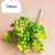 7 Branches green artificial berry flowers bouquet artificial fruit plants mini leaf outdoor living room wedding decoration