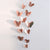 12pcs/set Hollow 3D Butterfly Wall Sticker for Wedding Decoration living room window Home Decor Gold silver Butterflies stickers