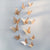 12pcs/set Hollow 3D Butterfly Wall Sticker for Wedding Decoration living room window Home Decor Gold silver Butterflies stickers