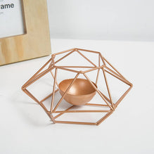 1Pc Romantic Table Stand Props Durable Iron Structure Wedding Decor Geometric Shape Candle Holder Home Exquisite Candlestick