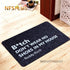 Decorative Door Mat Carpet Outdoor Indoor Doormat Shoes Clean 40x60cm DON'T WEAR NO SHOES IN MY HOUSE Print Anti-Slip Floor Mats