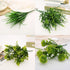 7 Fork water grass Eucalyptus Plastic Artificial Plants Green Grass plastic flower Plant Wedding Home Decoration Table Decors