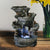 2020 new Resin Decorative Fountains Indoor Water Fountains Craft Desktop Home Decor Rockery Figurines Feng Shui Water Fountain