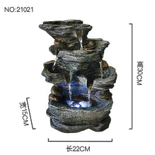 2020 new Resin Decorative Fountains Indoor Water Fountains Craft Desktop Home Decor Rockery Figurines Feng Shui Water Fountain