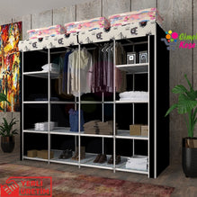 Room multi-purpose non-woven fabric wardrobe folding portable wardrobe closet cabinet dust-proof fabric wardrobe home furniture