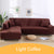 Universal Stretch Sofa Cover for Livingroom Elastic L Shaped Couch Cover 1/2/3/4 Seater Sectional Corner Slipcover All-inclusive