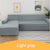 Universal Stretch Sofa Cover for Livingroom Elastic L Shaped Couch Cover 1/2/3/4 Seater Sectional Corner Slipcover All-inclusive