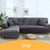 Universal Stretch Sofa Cover for Livingroom Elastic L Shaped Couch Cover 1/2/3/4 Seater Sectional Corner Slipcover All-inclusive