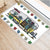 1pcs 40*60cm Cartoon Camper Owl Pattern Anti-Slip Suede Carpet Door Mat Doormat Outdoor Kitchen Living Room Floor Mat Rug 48273