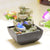 Decorative Indoor Water Fountains Resin Crafts Gifts Feng Shui Wheel Desktop Water Fountain for Home Office Teahouse Decoration