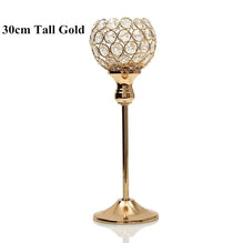 Crystal Tealight Candle Holders Metal Glass Candlesticks Wedding Table Centerpieces for Home Decoration Hogar Moderno