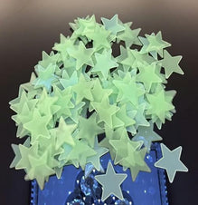 50pcs 3D Stars Glow In The Dark Wall Stickers Luminous Fluorescent Wall Stickers For Kids Baby Room Bedroom Ceiling Home Decor