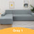 Elastic Stretch Sofa Cover 1/2/3/4 Seater Sof Slipcover Couch Covers for Universal Sofas Livingroom Sectional L Shaped Slipcover