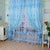 1PC 1M*2M Window Curtains Sheer Voile Tulle for Bedroom Living Room Balcony Kitchen Printed Tulip Pattern Sun-shading Curtain