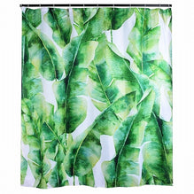 180 x 180cm Tropical Plants Shower Curtains for Bathroom Polyester Fabric Shower Curtain Leaves Printing Scenic Shower Curtains