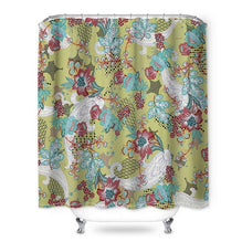 180 x 180cm Tropical Plants Shower Curtains for Bathroom Polyester Fabric Shower Curtain Leaves Printing Scenic Shower Curtains