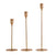 3 Pcs/ Set  European Metal Candle Holder Simple Golden Wedding Decoration Bar Party Living Room Decoration Home Decoration