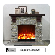 A/B Creative European Fireplace Living Room Decoration Heating Fireplace Wood Electric Fireplace Shelf +Heating Core 110V/220V
