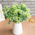 7 Branches green artificial berry flowers bouquet artificial fruit plants mini leaf outdoor living room wedding decoration