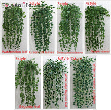 1pcs 90cm Artificial Ivy Leaf Artificial Plants Green Garland Plants Vine Fake Foliage Home Decoration Wedding Party Decoration